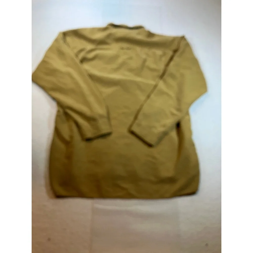 The North Face Mens XL Checkered Yellow Brown Long Sleeve Button Up Hiking Shirt